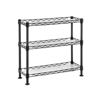 Metalinė virtuvės lentyna 40x15x39.5cm., juodos spalvos