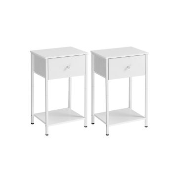 Комплект из 2 приставных столиков 28x38x61см., белый