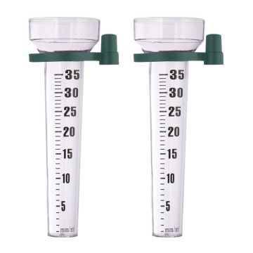 Lietaus matuokliai Relaxdays 10045891.0, 2 vnt, 10,5 × 24,5 × 8,5 cm