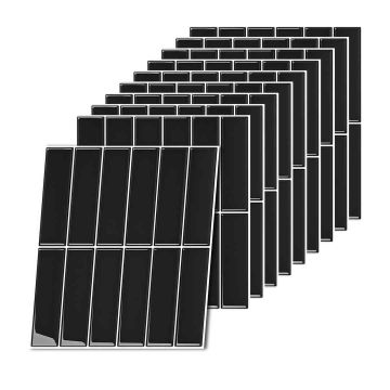 Lipnios sienų apdailos plokštės Relaxdays 10052821_1064, 10 vnt, 30 × 30 cm