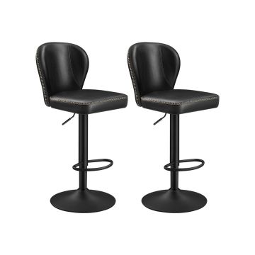 Комплект из 2 барных стульев 42x49x115см., черный