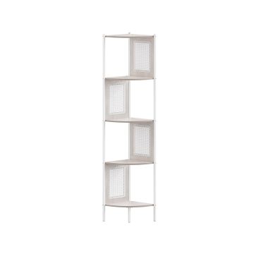 Угловая полка 31,9x31,9x156,4см., белая