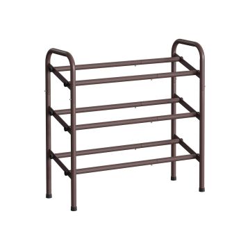 Полка для обуви 23x83x58см., темно-коричневая