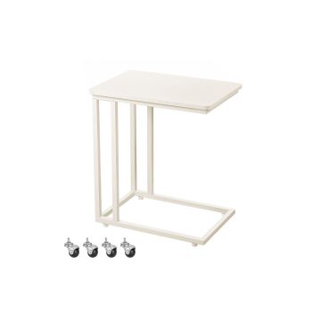 Приставной столик на роликах 35x50x56см., белый