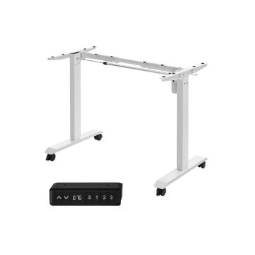 Каркас стола с электрической регулировкой высоты 60x130x117см., белый
