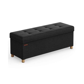 Пуф 38x110x40см., черный/светло-коричневый