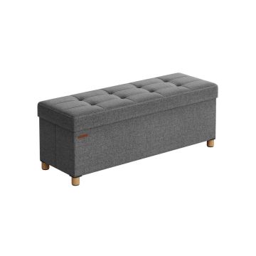 Пуф 38x110x40см., серый/светло-коричневый