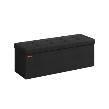 Скамейка для прихожей 38x110x38см., черная