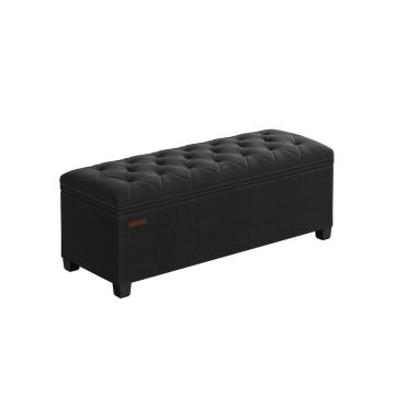 Пуф с местом для хранения 40x110x40см., черный