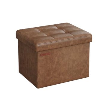 Пуф с отделением для хранения 31x41x31см., коричневый