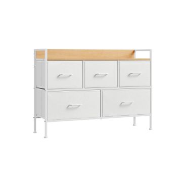 Комод 29x98,2x70 см., белый/светло-коричневый