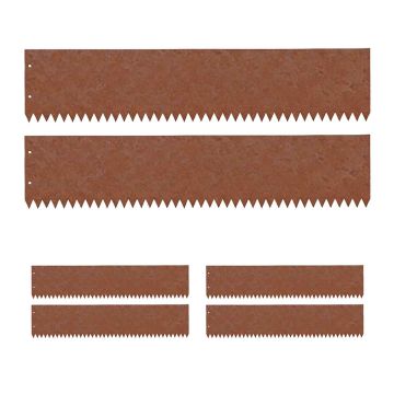 Lysvių apvadas Relaxdays, 6 dalių rinkinys, Ruda, 101,5 × 15 × 0,1 cm