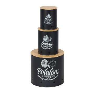 Maisto laikymo indai Relaxdays, 3 vnt, 22,5 × 20,5 × 22,5 cm