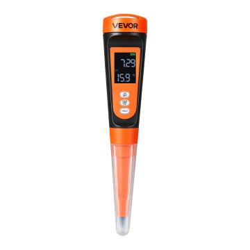 Food pH meter VEVOR PH012, insertable sensor, 44 × 44 × 220 mm