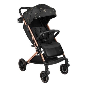 Highchair, Foldable, Black and Gold, 43 × 51 × 20 cm