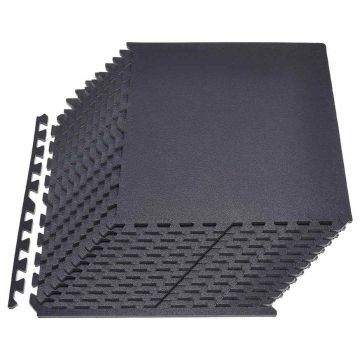 Exercise mat set VEVOR HRD-XJD6614-24BK, 24 pcs, 60 × 60 × 1.4 cm
