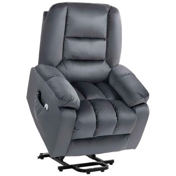 Массажное кресло Homcom 85x94x107см, тёмно-серого цвета