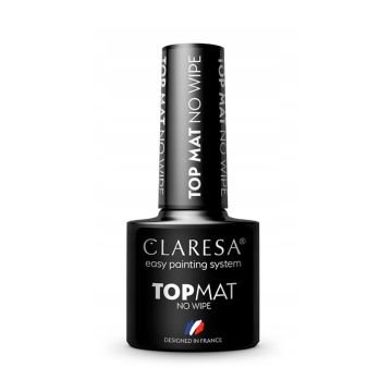 Матовый топ для ногтей CLARESA TOP MATT NO WIPE, без липкого слоя