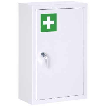 Medicininė spintelė Kleankin 30x14x46cm., baltos spalvos