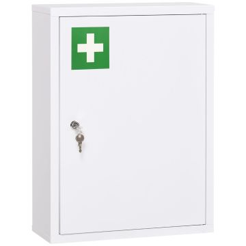 Medicininė spintelė Kleankin 40x15x53,5cm., baltos spalvos