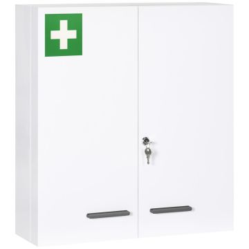 Medicininė spintelė Kleankin 55x18x60cm., baltos spalvos