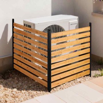 Деревянный забор для уединения VEVOR DUSGD2521, 2 панели, 121,9 × 124,4 × 121,9 см
