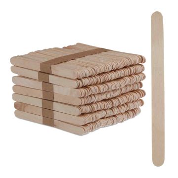 Mediniai pagaliukai rankdarbiams Relaxdays, 500 vnt, 11,5 × 1 × 0,2 cm