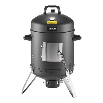 Угольная коптильня VEVOR KY8516, вертикальная, 2 решётки, 52 × 54 × 82 см