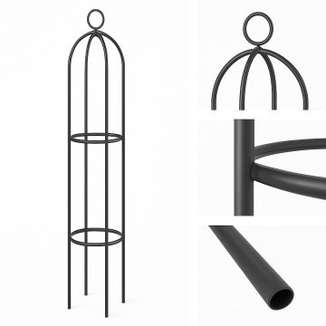 Metal pergola, Ø 37 × 150 cm