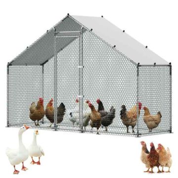 Metal chicken coop VEVOR CRC0301, 1 door, 3.0 × 1.0 × 2.0 m