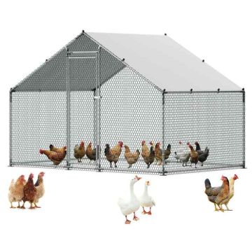 Metal chicken coop VEVOR JD322, 1 door, 3 × 2 × 2 m