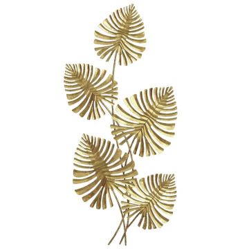 Metal wall decor, Gold, 83 × 39 × 2.5 cm