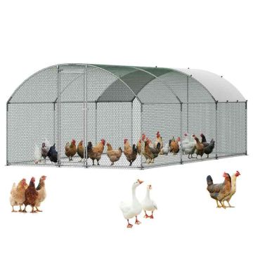 Metal chicken coop enclosure VEVOR YD362, 3 × 6 × 2 m