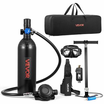 Mini diving cylinder VEVOR S400PLUS-EU, 1 l, Ø89 × 285 mm