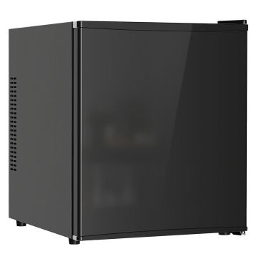 Mini fridge, 44 l, black, 43 × 51.3 × 51 cm
