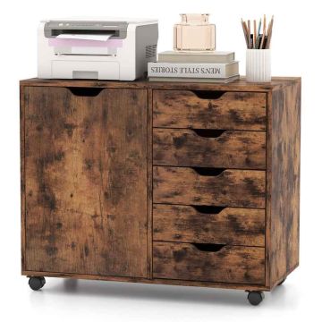 Mobile office stand, 5 drawers, 78 × 65 × 40 cm