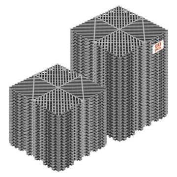 Modular drainage tiles VEVOR, 55 pcs, 310 × 310 mm