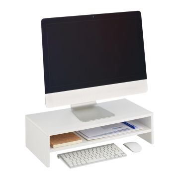 Monitoriaus stalo pakyla Relaxdays 10047341.0, Su papildoma lentyna