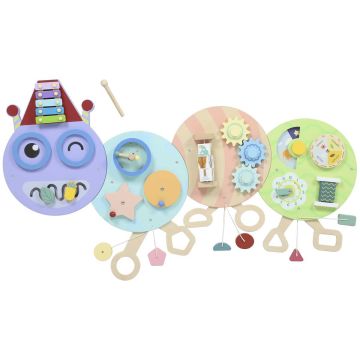 Развивающая доска Montessori, 7 занятий, 108 × 8 × 62 см