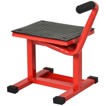 Motorcycle lift Aosom C30-011RD, Adjustable height, Red, Ø 2.8 × 27.5 cm