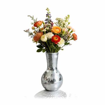 Мозаичная зеркальная ваза Relaxdays, Ø 14 × 28 см