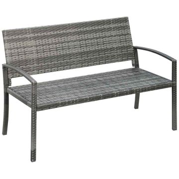 Sodo suoliukas Outsunny 122x60x85cm., pilkos spalvos
