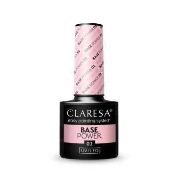 База для ногтей Claresa Power Base, 02, Розовая
