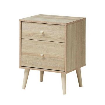 Naktinis staliukas, 2 stalčiai, 45,72 × 40,64 × 62,23 cm