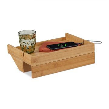 Naktinis staliukas Relaxdays 10046325.0, Su laidų tvarkymo sistema, 33 × 10 × 24 cm