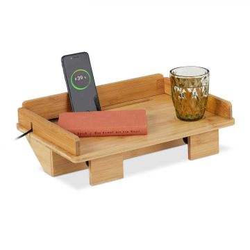 Naktinis staliukas Relaxdays 10046326.0, Su planšetės laikikliu, 38 × 11 × 26 cm