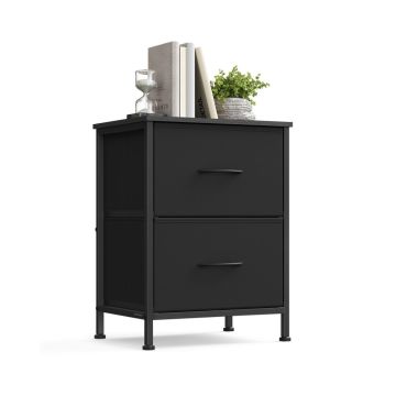 Naktinis staliukas SONGMICS LGS312BH03, 4 audinio stalčiai, 39,6 × 52,2 × 30 cm