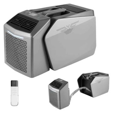 Portable air conditioner VEVOR F8, Two hoses, Gray, 58 × 34.5 × 32 cm