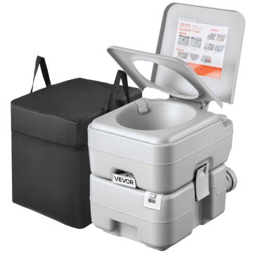 Portable toilet VEVOR Air pump20L, 20 l waste tank, 43.5 × 35.5 × 43 cm