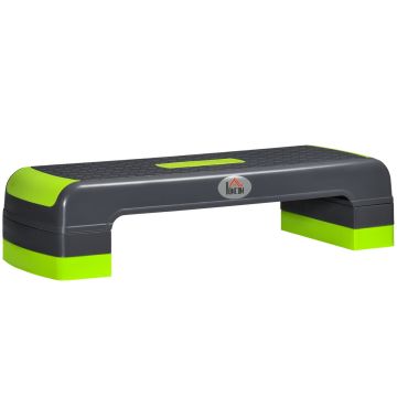 Aerobikos pakyla Homcom 78x28x20cm., tamsiai pilkos/žalios spalvos